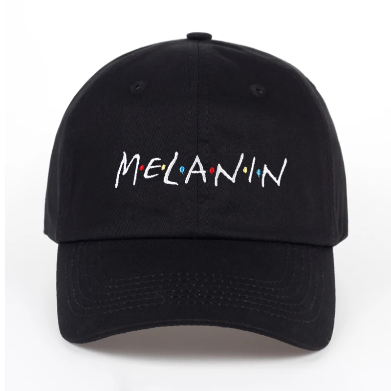 Новое поступление 2017 бейсболка MELANIN с вышивкой в виде букв Женская Снэпбэк Кепка