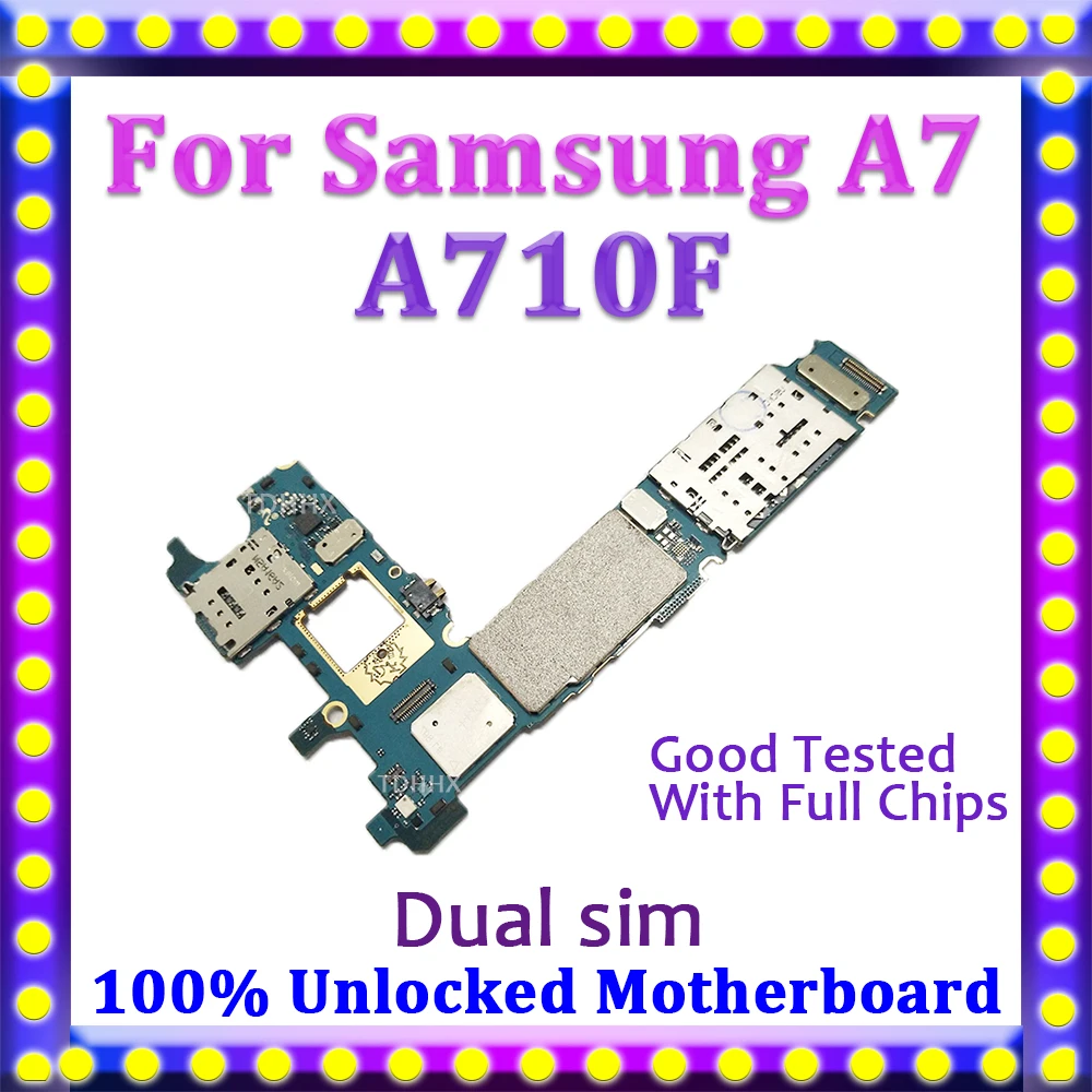 Разборная разблокированная материнская плата TDHHX для Samsung Galaxy A7 A710F A710FD с системой