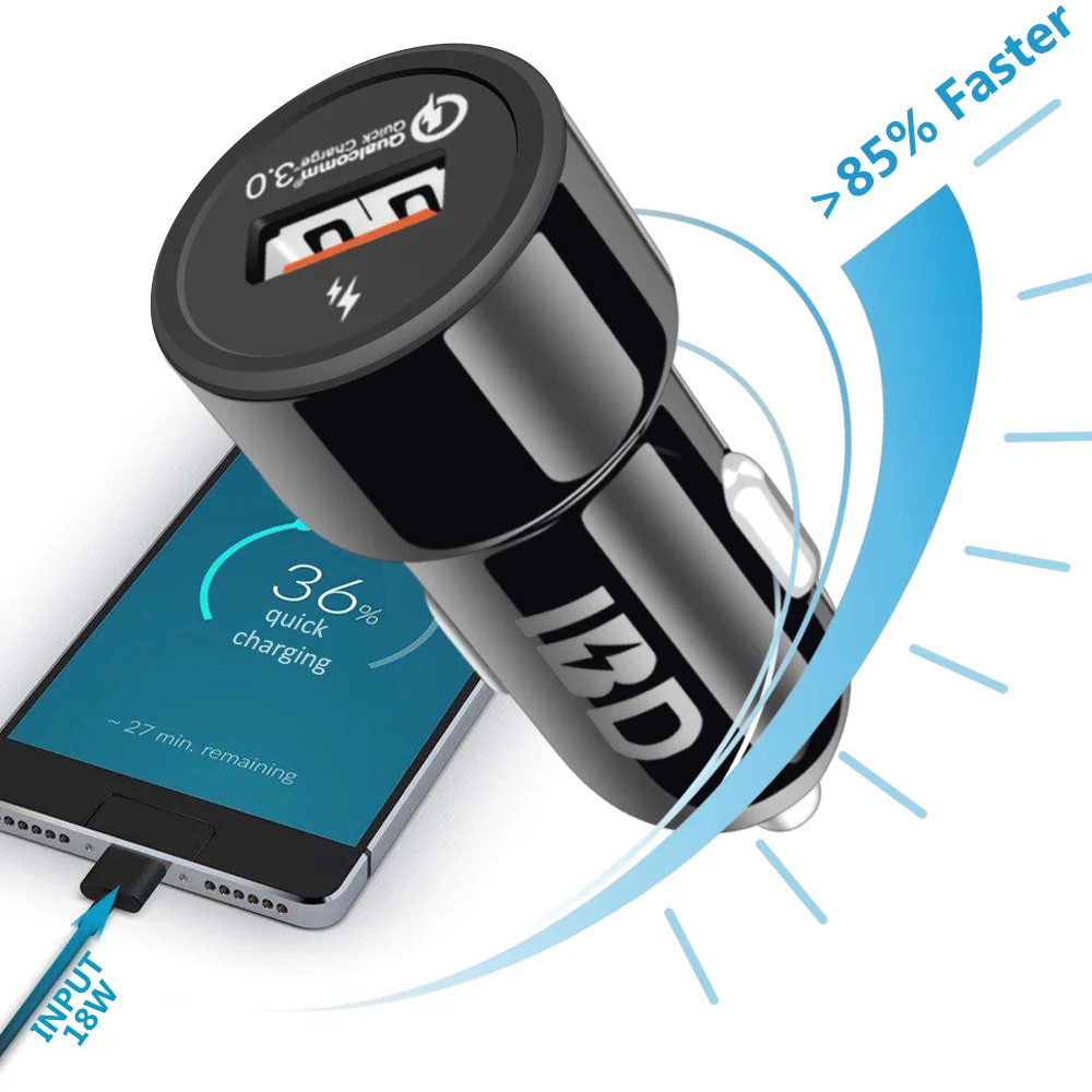 Задние товары быстрая зарядка автомобильное зарядное устройство USB 3 0 для