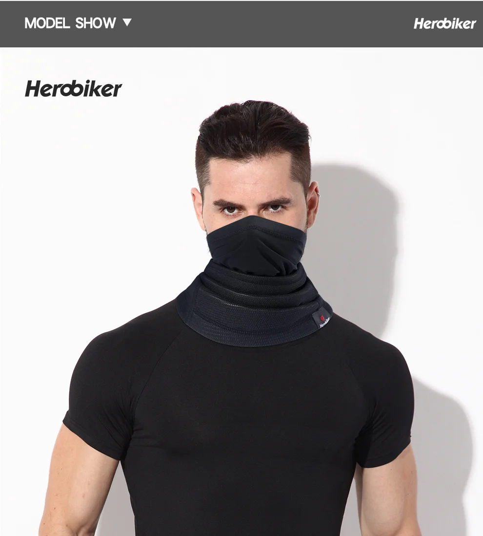 HEROBIKER мотоциклетная маска для лица, Зимняя Теплая Флисовая Балаклава, шапка с капюшоном, велосипедная штормовка, маска для лица, теплая зимняя флисовая маска для шеи