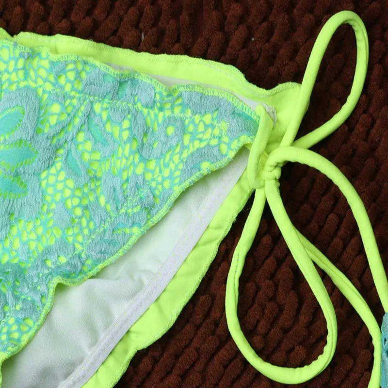 Женский купальник соблазнительное кружево комплект стильного бикини