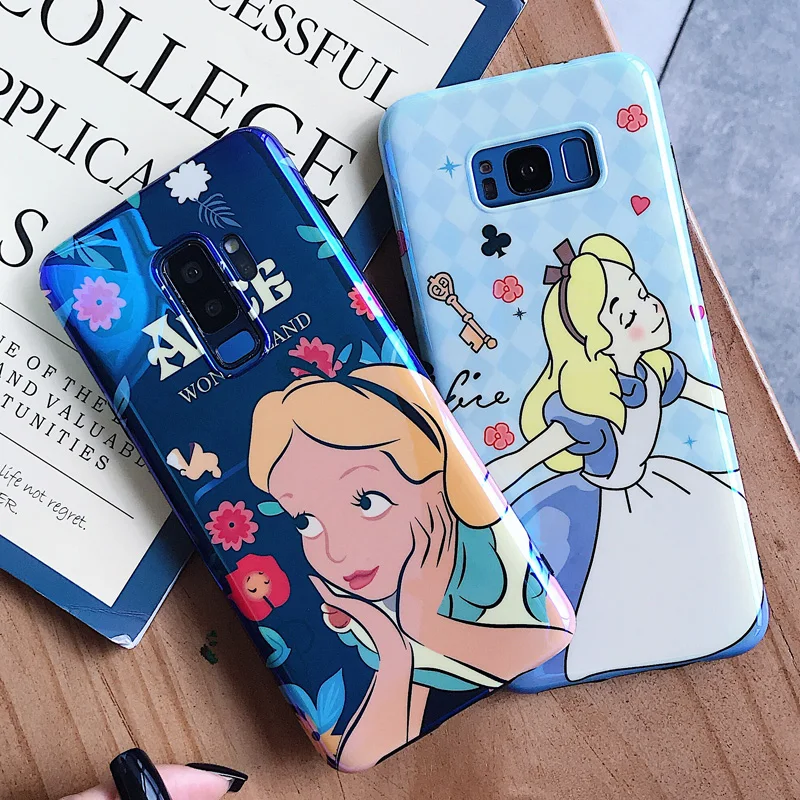 Для samsung S9 плюс Симпатичные Алиса в стране чудес чехол для S8 S8plus Примечание 8 Note9