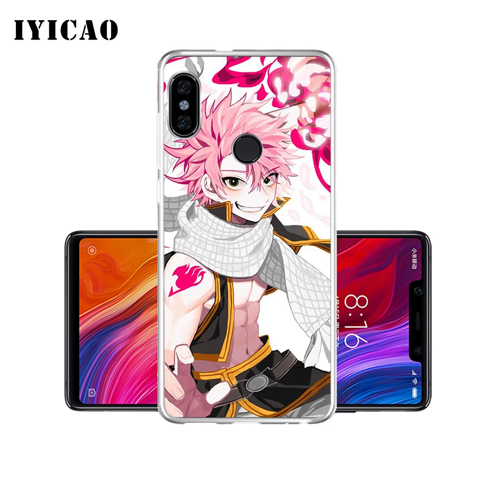 Мягкий силиконовый чехол для телефона IYICAO Natsu Dragneel Fairy Tail Xiaomi Mi 9 8 SE 6 A1 A2 Lite F1 MIX2S MIX3