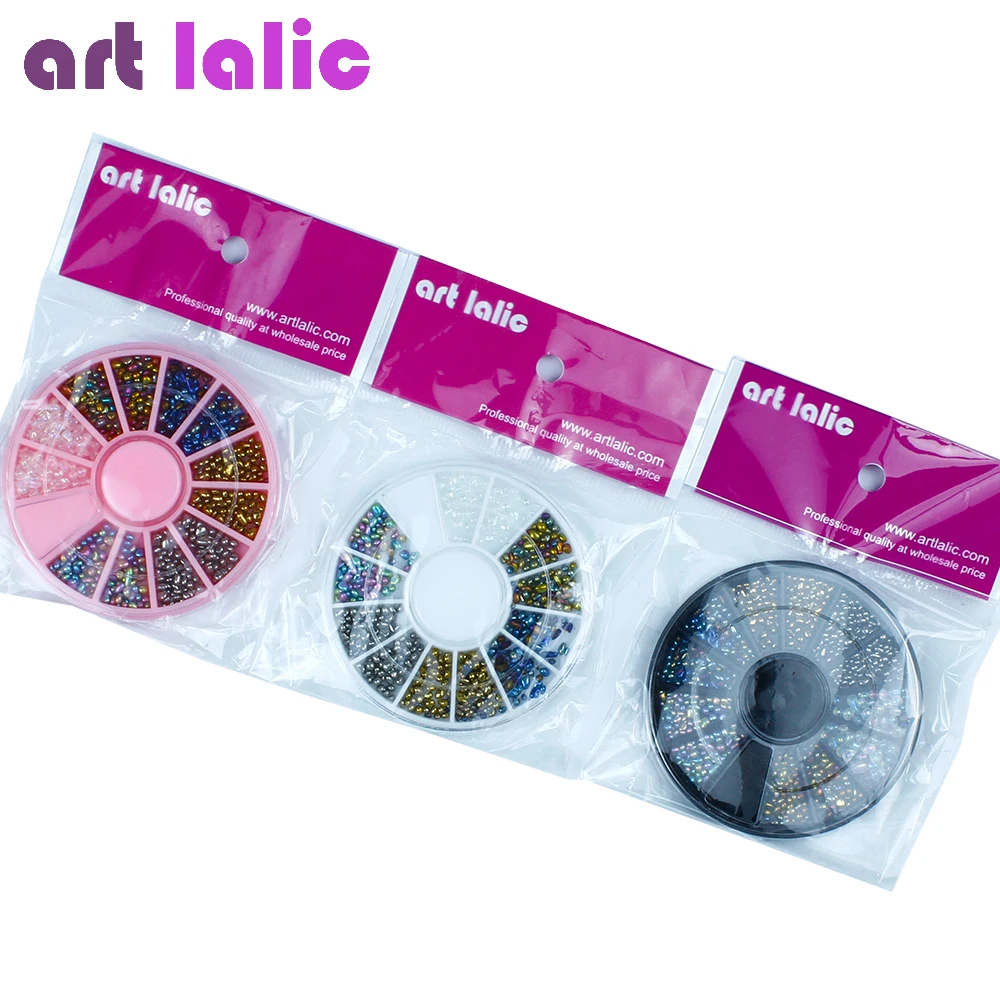 Artlalic разноцветные бусины-хамелеоны для ногтей, стразы, небольшие неровные 3D украшения для ногтей в колесиках, маникюр, сделай сам, кончики для ногтей