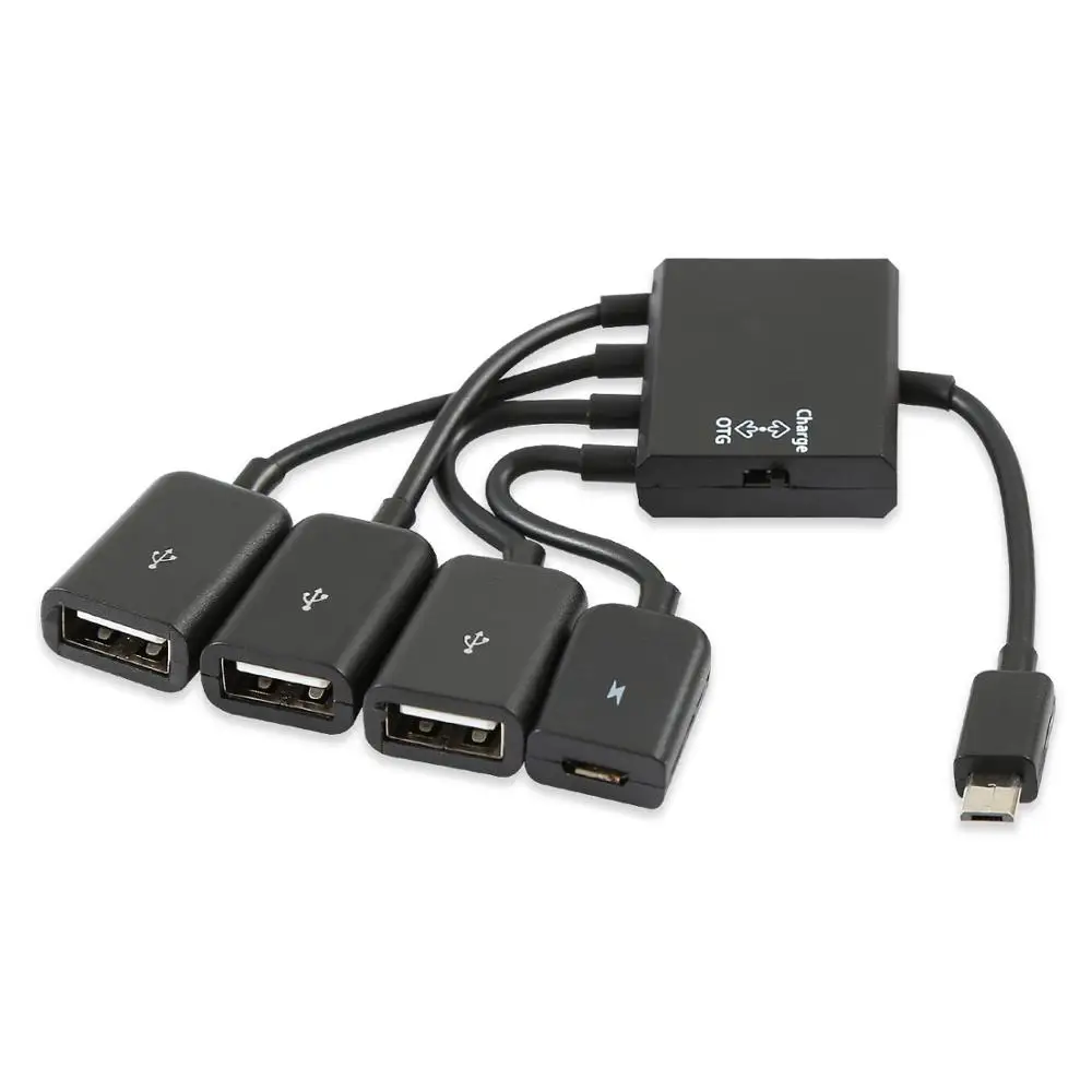 To 3 USB 1 Micro Onvian type-C USB адаптер OTG USB кабель C 3,0 2,0 папа к USB Micro Женский адаптер usb-хаб для samsung Xiaomi huawei - Цвет: To 3 USB 1 Micro