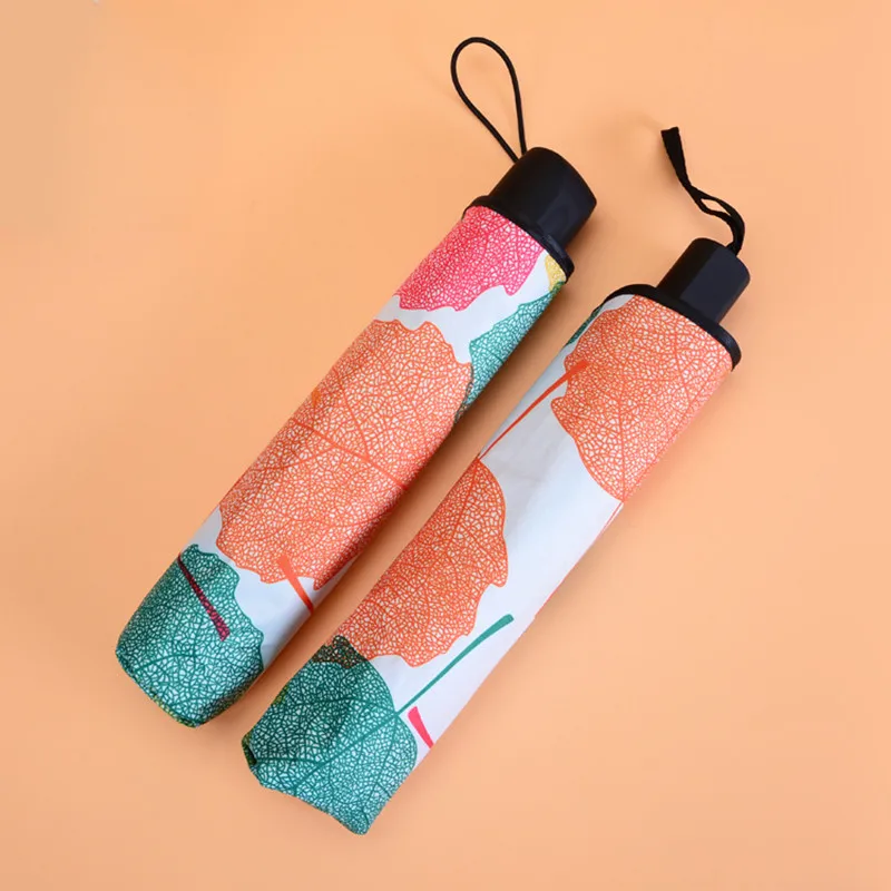 Многоцветные зонтики три складных перевернутых держателя для ручных шнуров