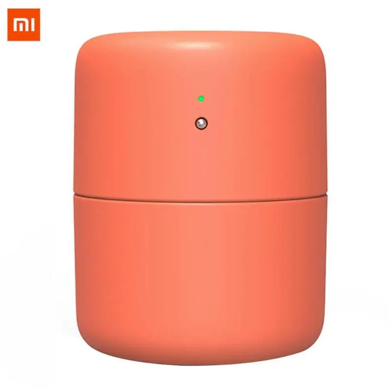 Оранжевый Xiaomi VH 420 мл USB Настольный увлажнитель, бесшумный, с сенсорным управлением, анти-сухой дизайн, для дома и офиса, мини-очиститель воздуха, диффузор, увлажнитель - Цвет: Оранжевый