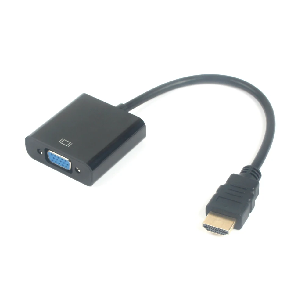 1080P HDMI штекер в VGA гнездо + аудио конвертер видео адаптер для ПК DVD HVA VGA|Кабели VGA| |