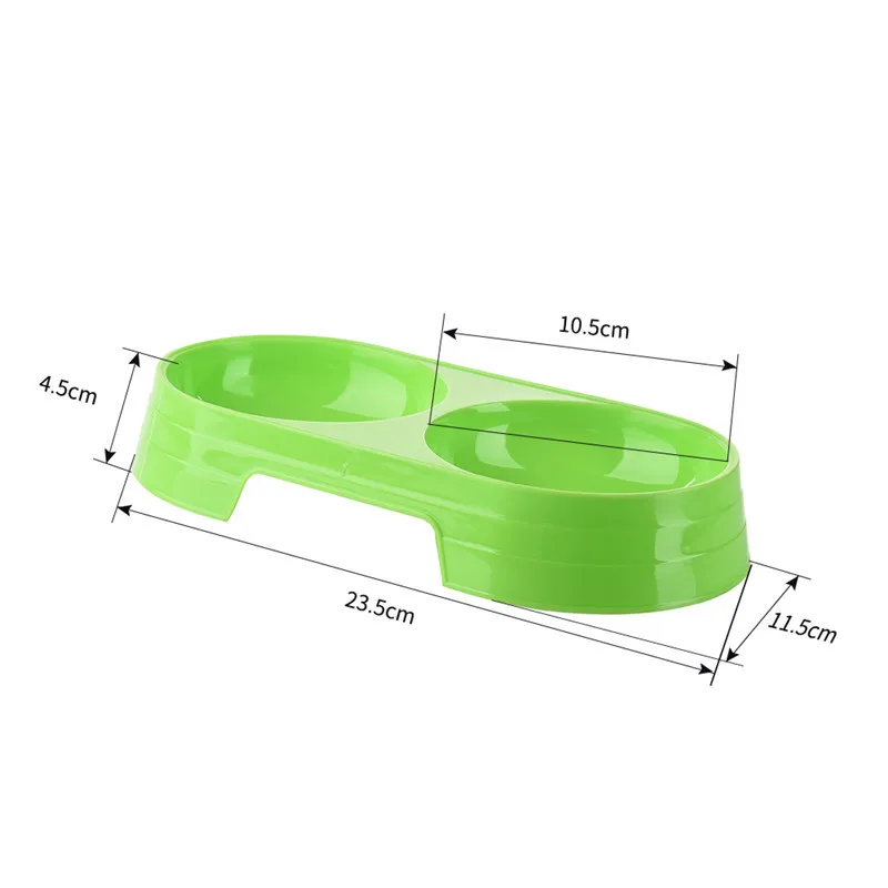 Двойные миски Дизайн Пластик собака кошка чаши Отделение кормления | Дом и сад