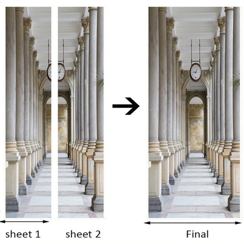 3D наклейка римская каменная колонна космические обои домашний декор постер на