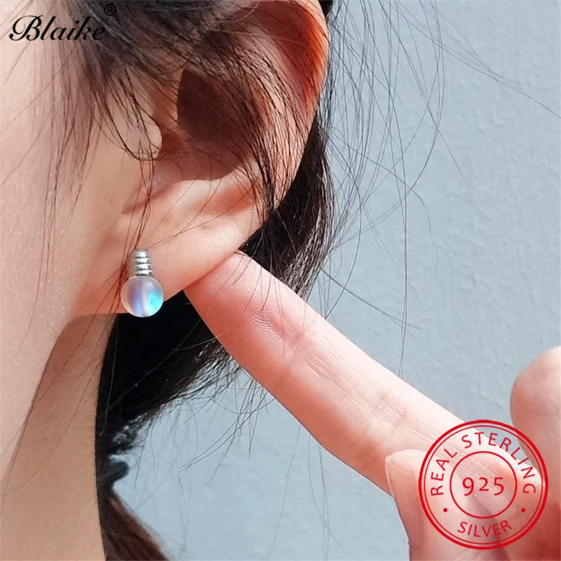 Женские серьги-гвоздики из стерлингового серебра s925 минималистичные маленькие