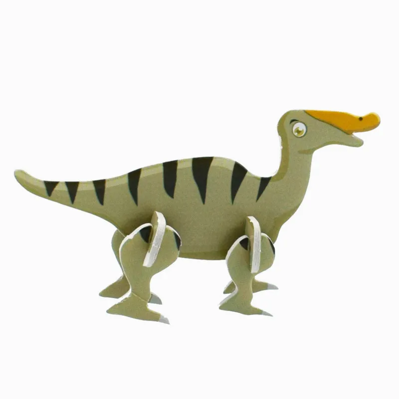 3d пазл динозавр модель из бумаги сборная головоломка Обучающие игры игрушки для