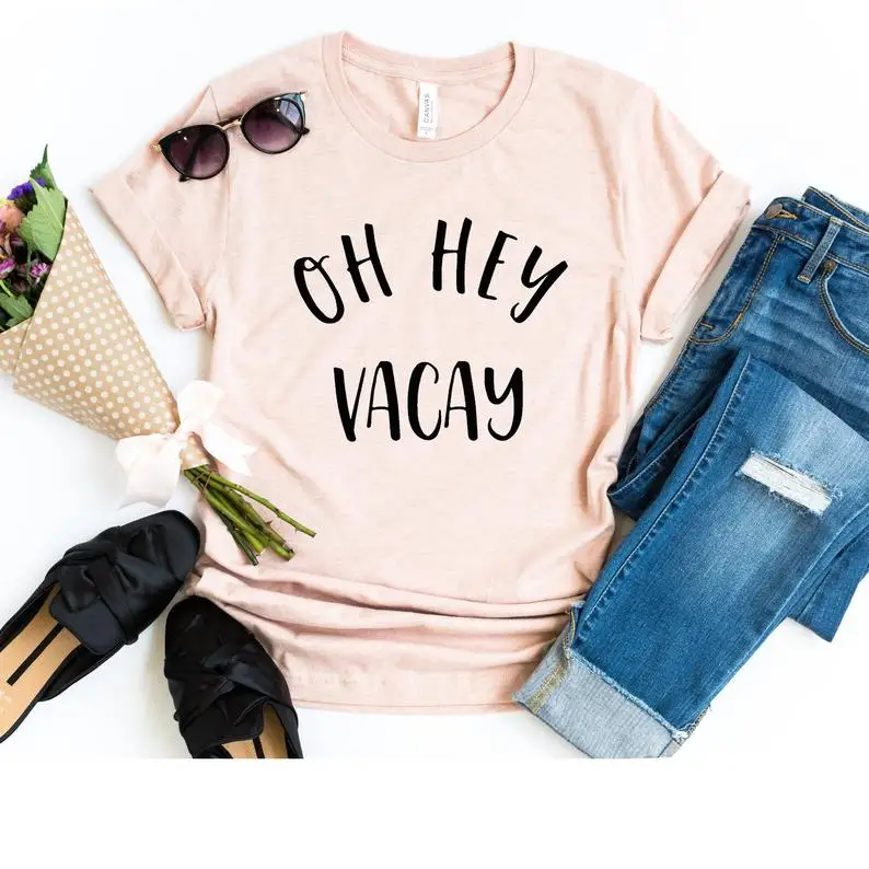 Новое поступление рубашка Skuggnas для отпуска Oh Hey Vacay семейные рубашки футболки