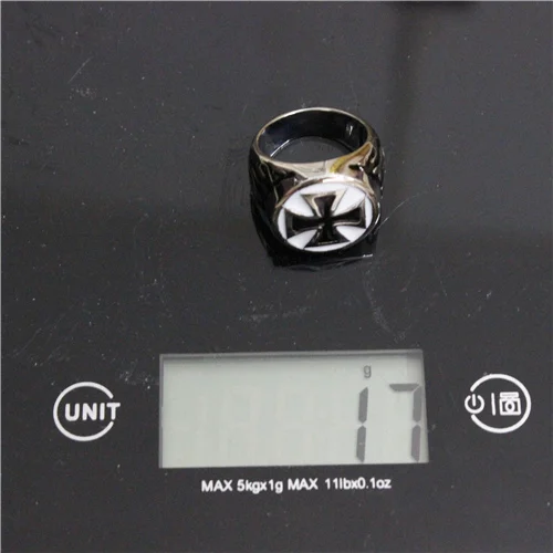 Кольцо с крестом для мужчин и мальчиков из нержавеющей стали 316L|ring blue|ring clockring scale |