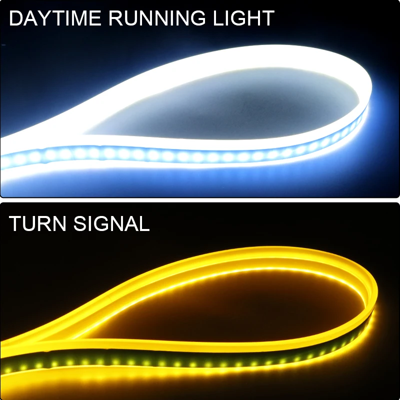 Hlxg 2x ультратонкие автомобили DRL светодиодный дневные ходовые огни белый