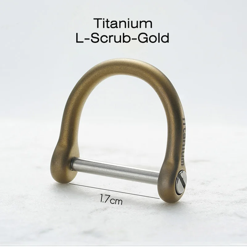Titanium Gold Титановая Мужская Автомобильная цепочка для ключей, креативный ультра легкий настоящий титановый брелок, роскошный подвесной брелок для ключей, инструмент, подарки на день отцов - Цвет: Titanium Gold