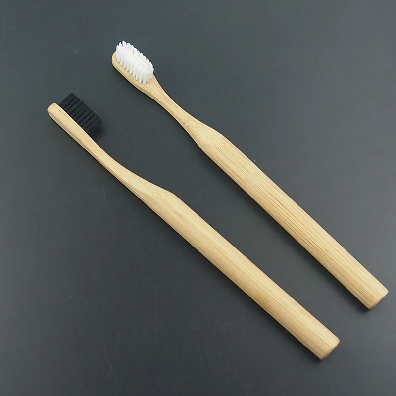 DR. PERFECT 6 шт. смешанные цвета стильная зубная щетка белая бамбуковая щетина мягкая