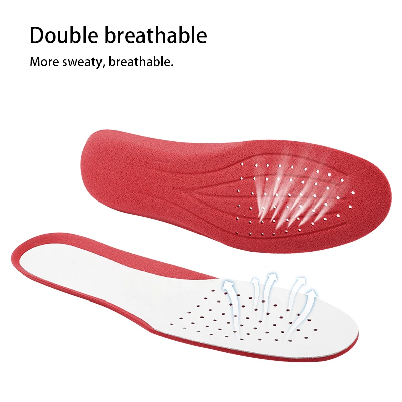 Soumit Ультратонкий дышащий дезодорант кожаные стельки для обуви свиная кожа Arc Shaped