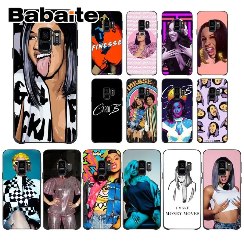 Babaite американский рэп певец Cardi B цветной умный чехол для телефона GALAXY s5 s6 edge plus s7 s8