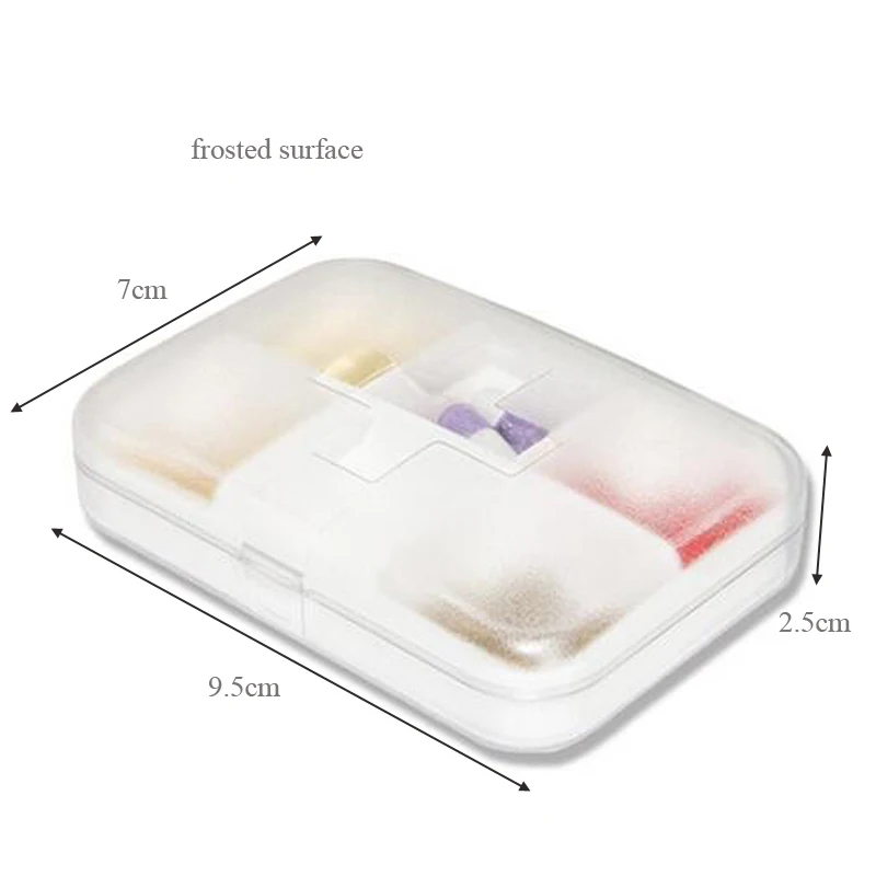 Для путешествий для домашнего использования 6 сеток модные мини футляры таблеток