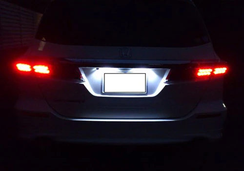 1 пара светодиодные Ксеноновые лампы для номерного знака Honda Jazz|license plate light|xenon