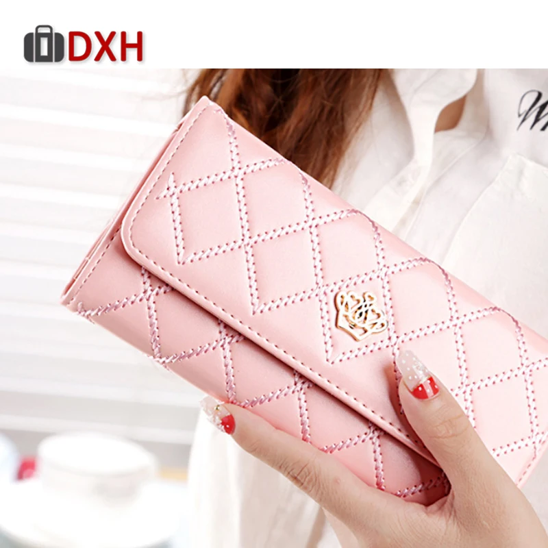 Модный дизайн из искусственной кожи Женский Длинный кошелек Портативный большой