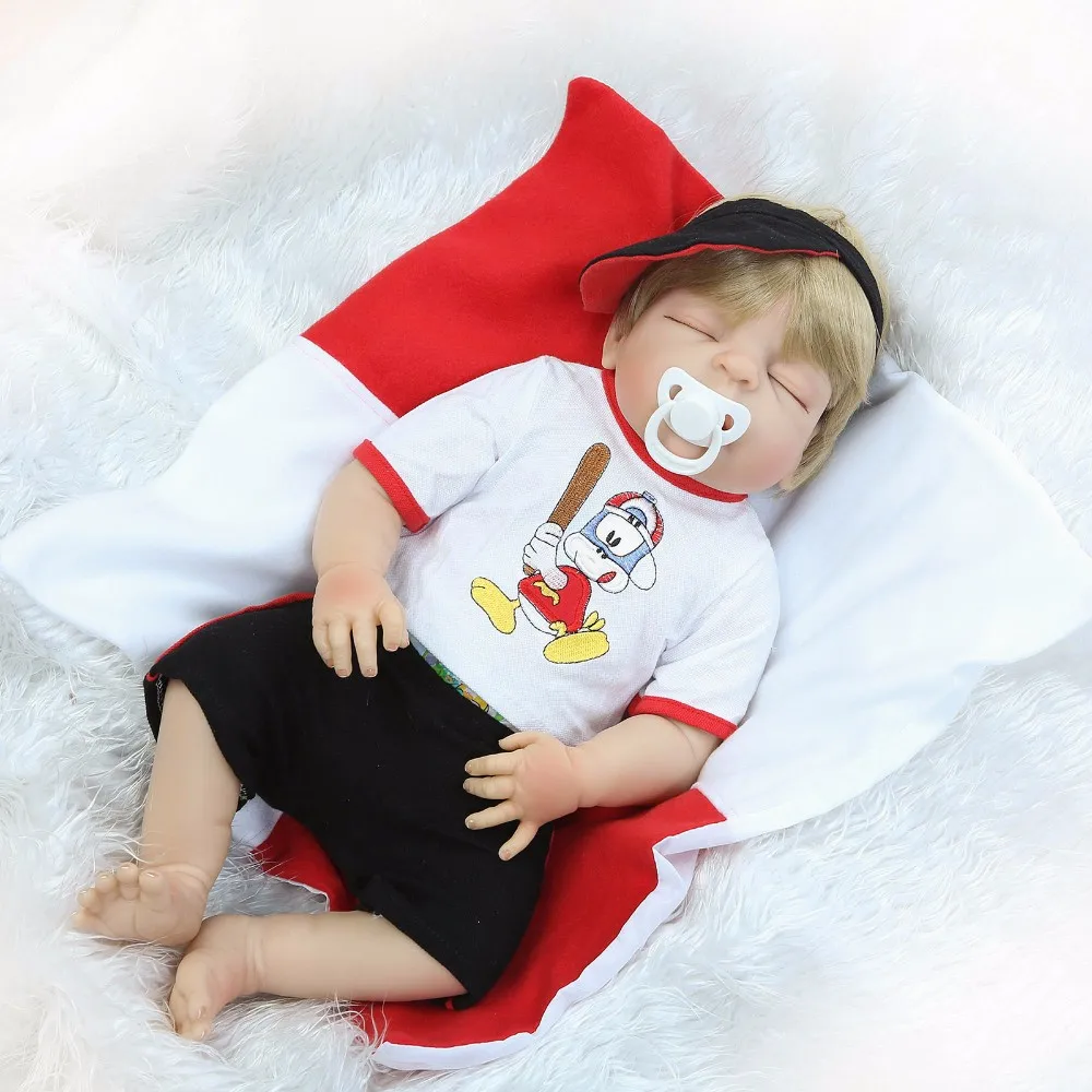 

55cm Full Body Silicone Reborn Baby Doll Toys Lifelike npkdoll Fashion Baby-Reborn Boy Babies Dolls Girls Gift Brinquedos