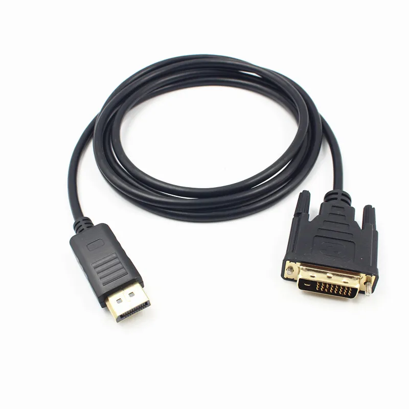 Порт дисплея к DVI кабелю папа DisplayPort DP Соединительный адаптер 1080P 3D для HDTV PC
