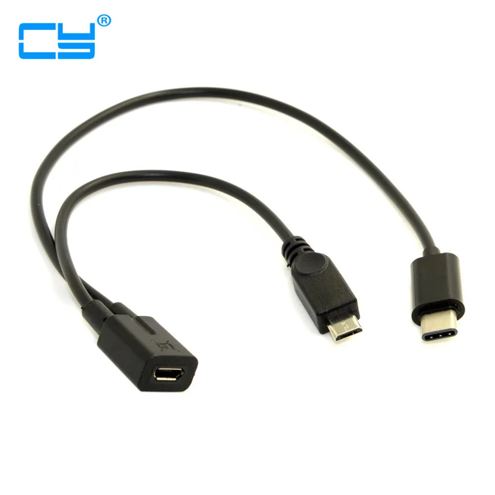 

Разветвитель Micro USB типа C USB 3,1 и Micro USB типа «мама»