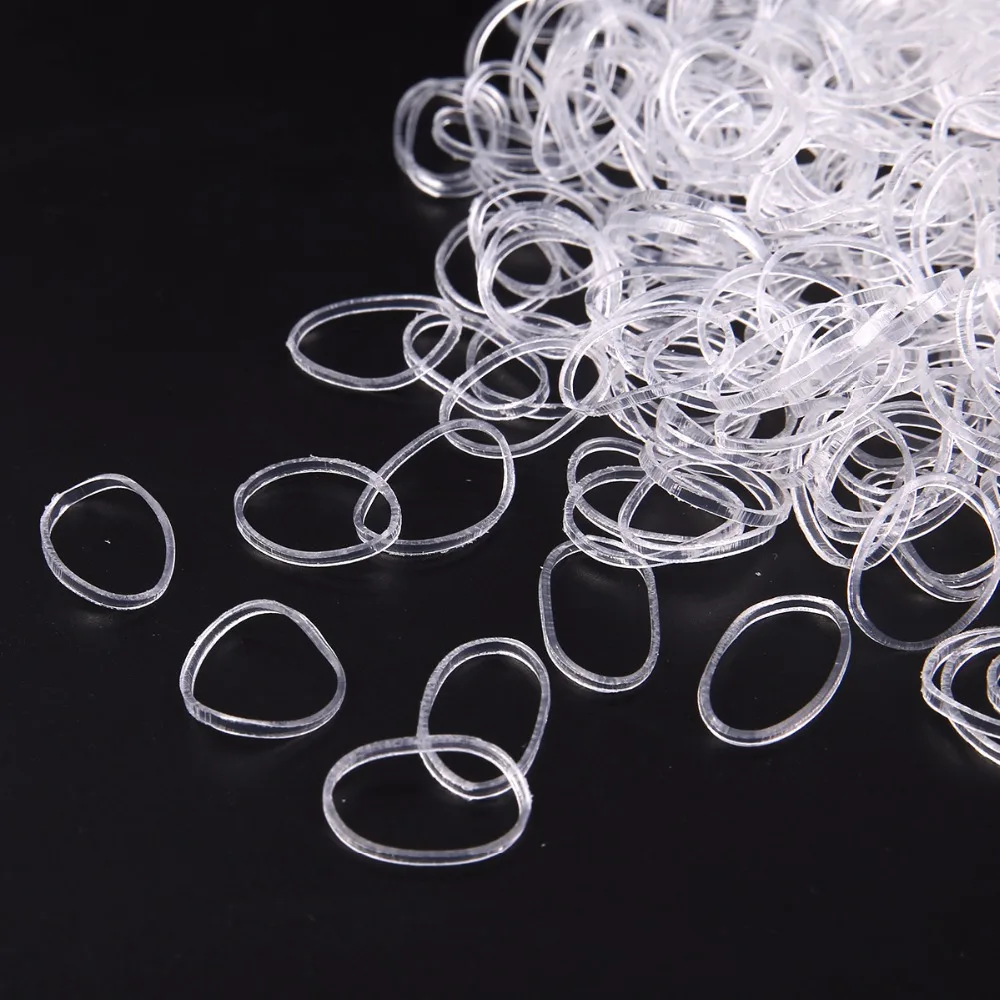 1000pcs Baby TPU Elastic Hair Band Child Ties Kids Scrunchy Girls Ponytail Holder Rubber Bands Accessories | Детская одежда и