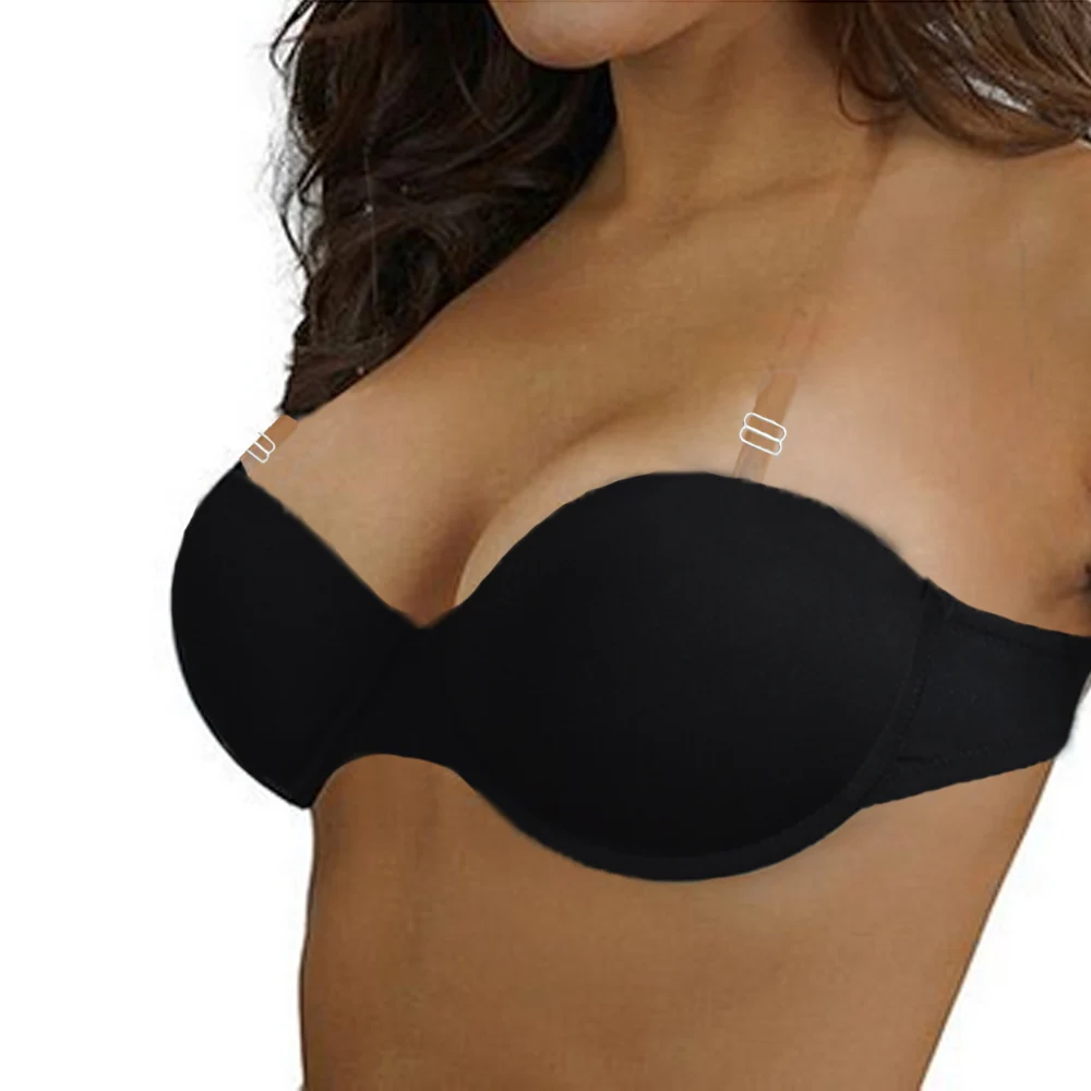 Бюстгальтер пуш ап YANDW Женский черный пикантный Бралетт с мягкими чашечками