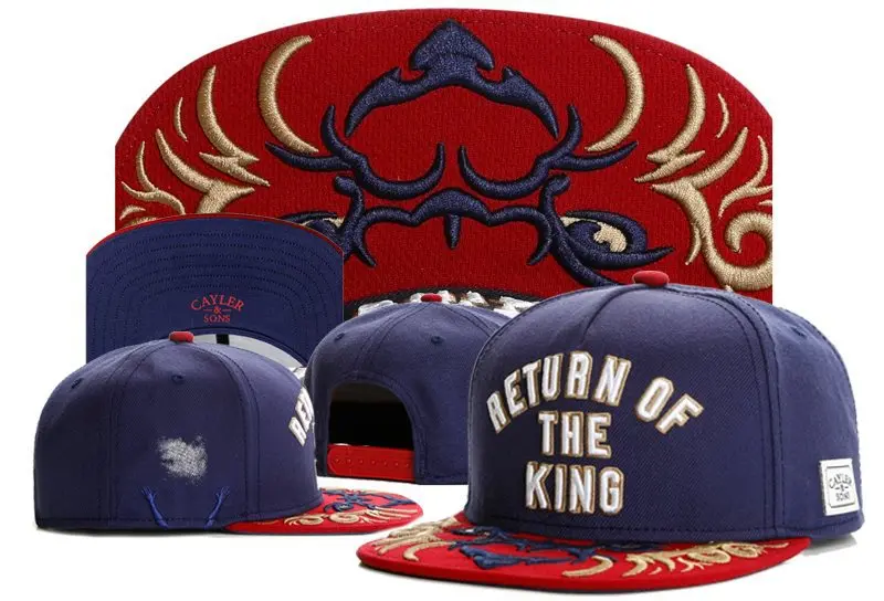 Новое поступление Cayler сыновья крышки snapback возвращение короля фиолетовый красный