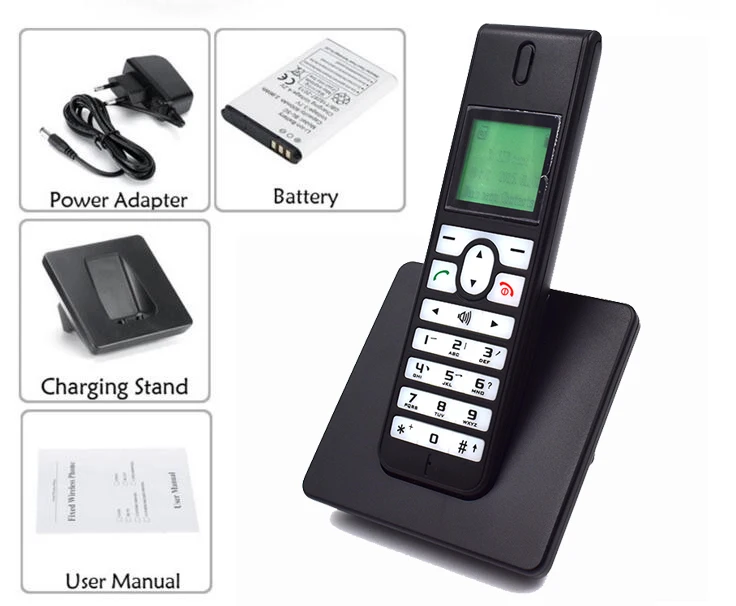 GSM 3g WCDMA беспроводной телефон стационарный телефон с sim-картой SMS подсветка светодиодный экран радиотелефоны беспроводной телефон для дома