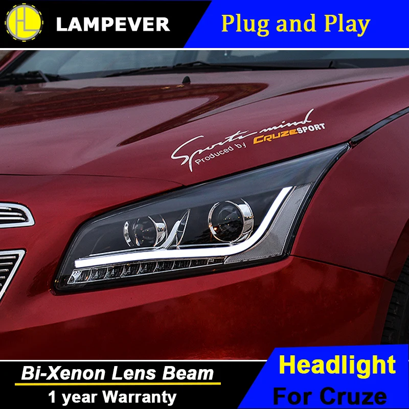 Lampever автомобильный классический Chevrolet Cruze головной светильник s светодиодный бар