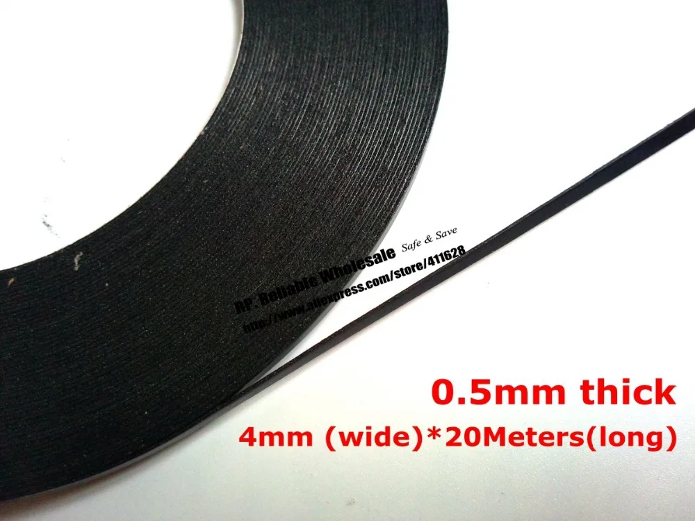 20M/roll, (0.5mm Thick), 4mm Wide Double Sided Adhesive Sponge Gasket Tape for HTC Samsung LG Huawei Phone, Tablet Dust Proof
