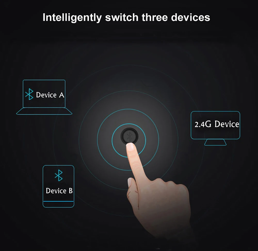 Оригинальная Бесшумная Беспроводная оптическая мышь Rapoo M100, Bluetooth 3,0/4,0 RF 2,4G, бесшумная мини-мышь для Macbook, ПК, ноутбука