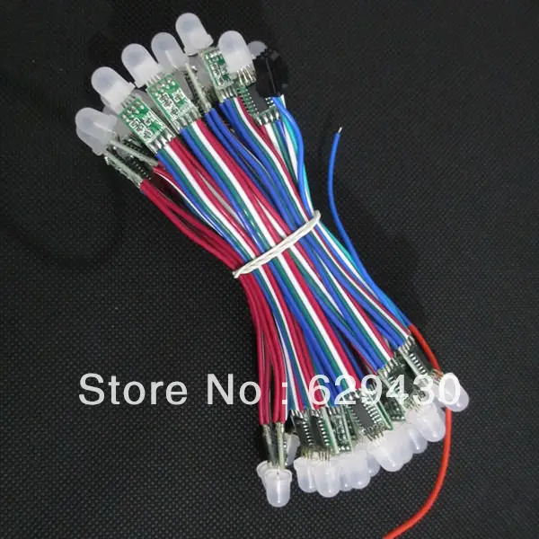 Новый бренд прямая красочным 12 мм пикселей Рождественские огни RGB led пиксель свет