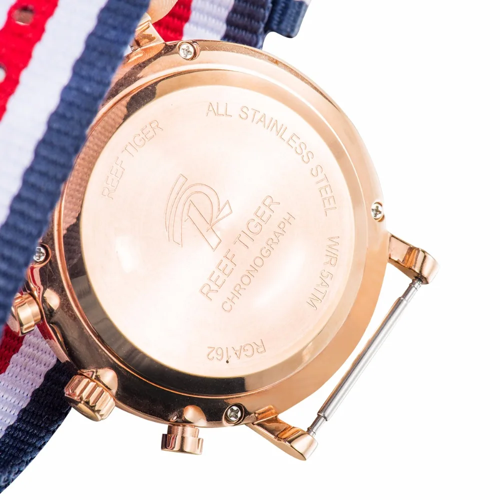 Часы мужские водонепроницаемые в британском стиле с нейлоновым ремешком |