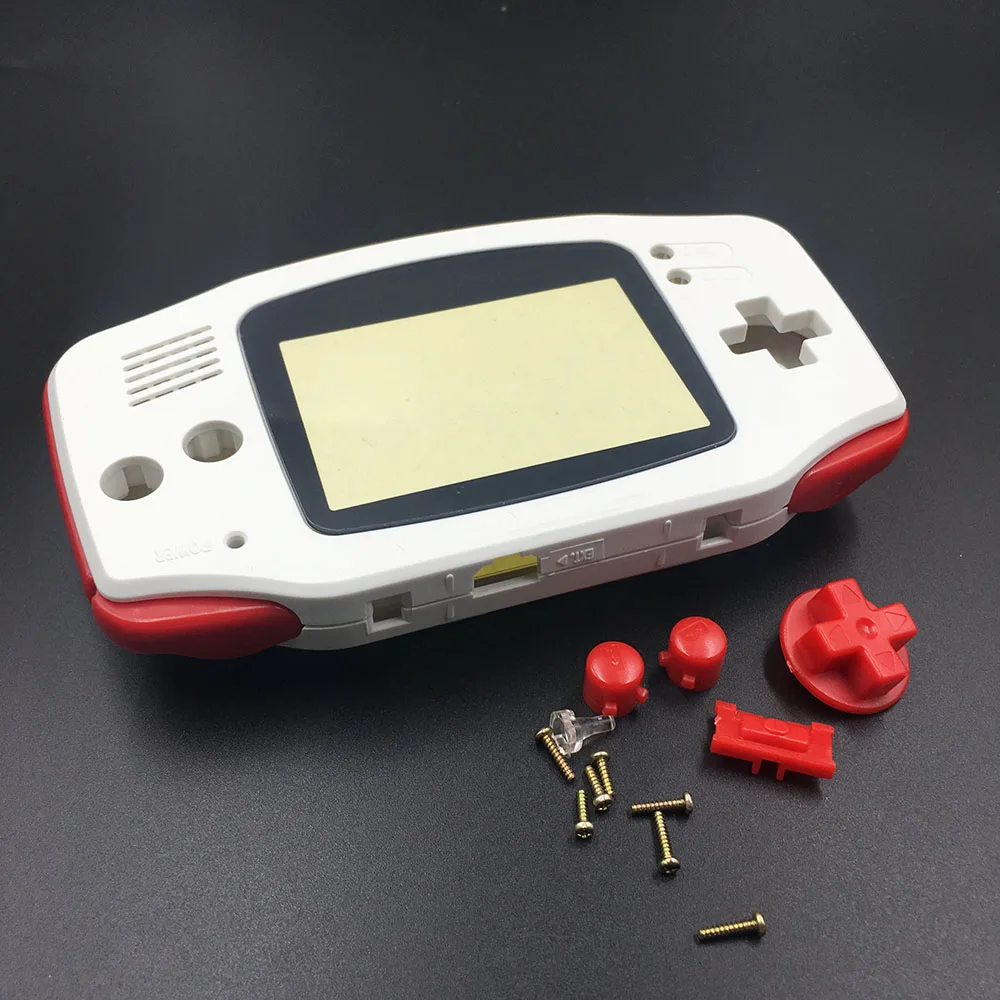 Белый сменный корпус для экрана nintendo Game Boy Advance GBA