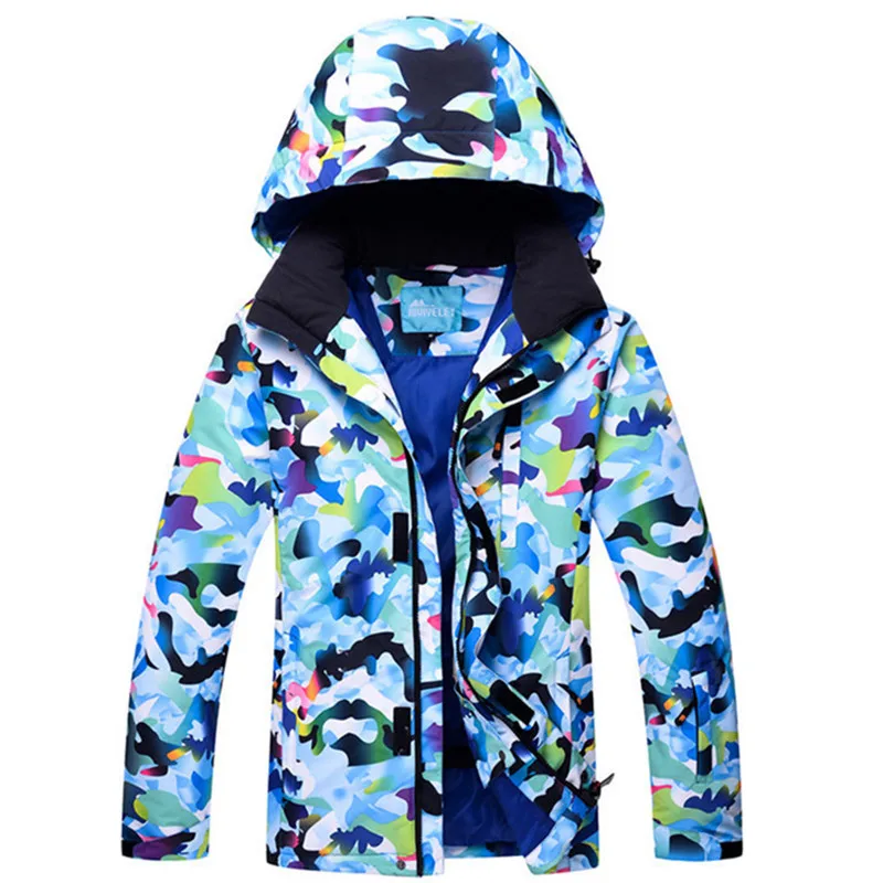 Новинка 2017 года Лыжная куртка Для мужчин зимний камуфляж шаблон сноуборд для