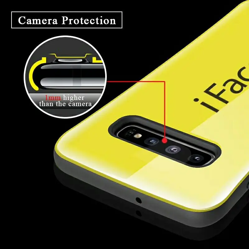 Iface mall для Samsung Galaxy S10 ударопрочный чехол из мягкого ТПУ + ПК жесткий пластиковый Plus