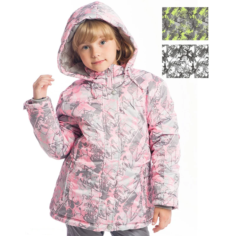 Winter Boys Girls Coat Outerwear Outdoor Printing Jackets Warm Kids Membrane Ski Jacket Camouflage 1315 |
