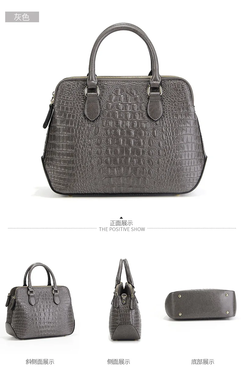 Fashion genuine Leather Women bag Crocodile Pattern Messenger bags ladies Purse female totes bag Handbag Leisure Tote Sac A Main