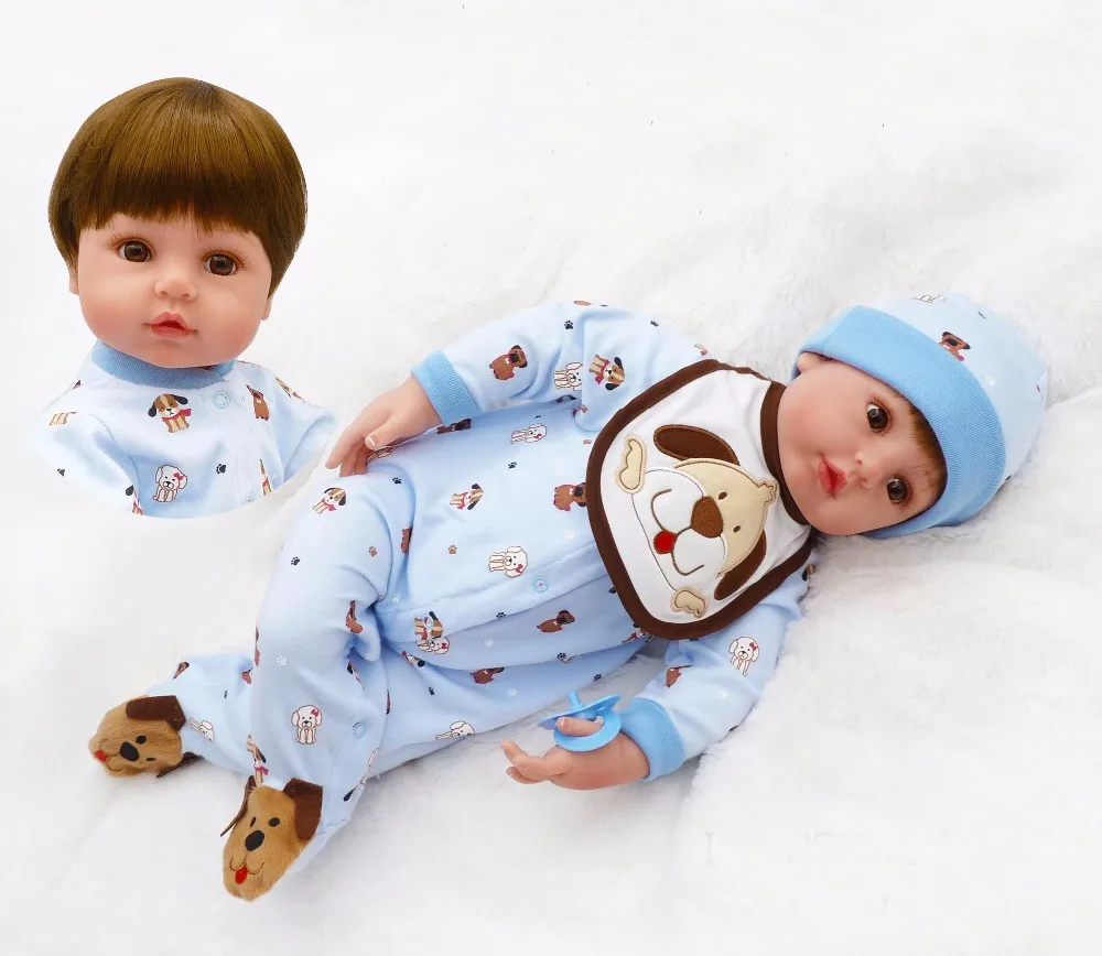 Bebe boy reborn dolls 24 &quotМягкие силиконовые виниловые куклы ручной работы babies для