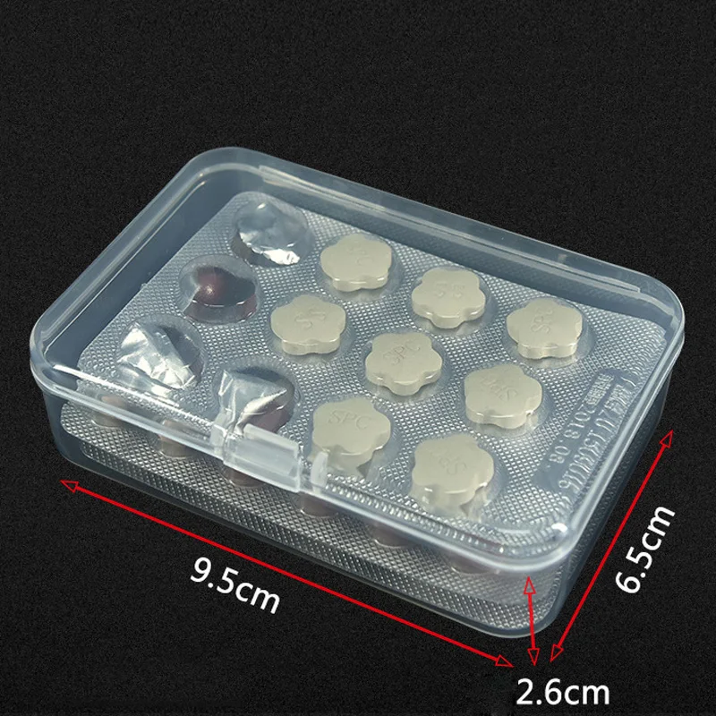 Прозрачная пластиковая коробка для хранения ювелирных изделий бусина ID карта