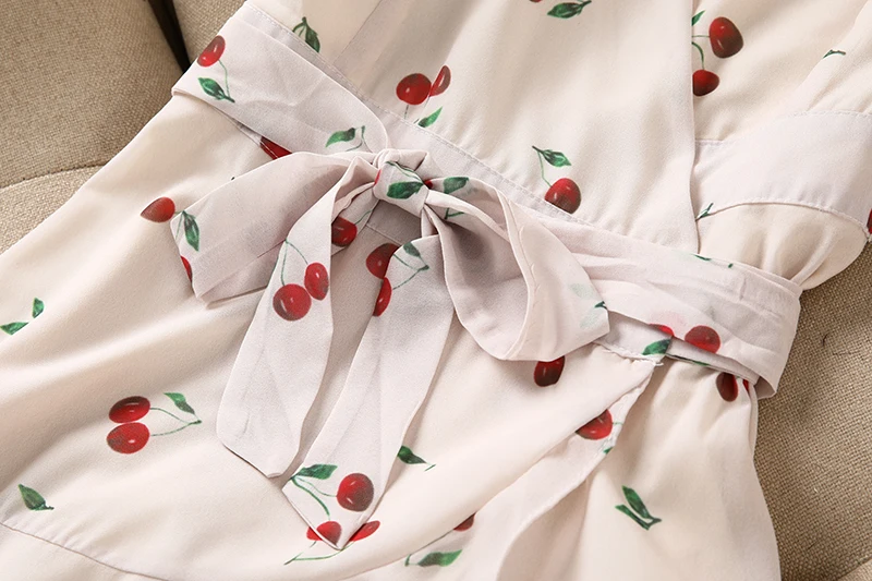 Летнее платье 2019 женское элегантное милое с v образным вырезом ТРАПЕЦИЕВИДНОЕ