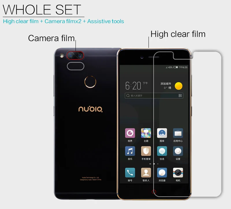 Nillkin матовая HD прозрачная защитная пленка для экрана ZTE Nubia Z17 mini 5 2 дюймов мягкий