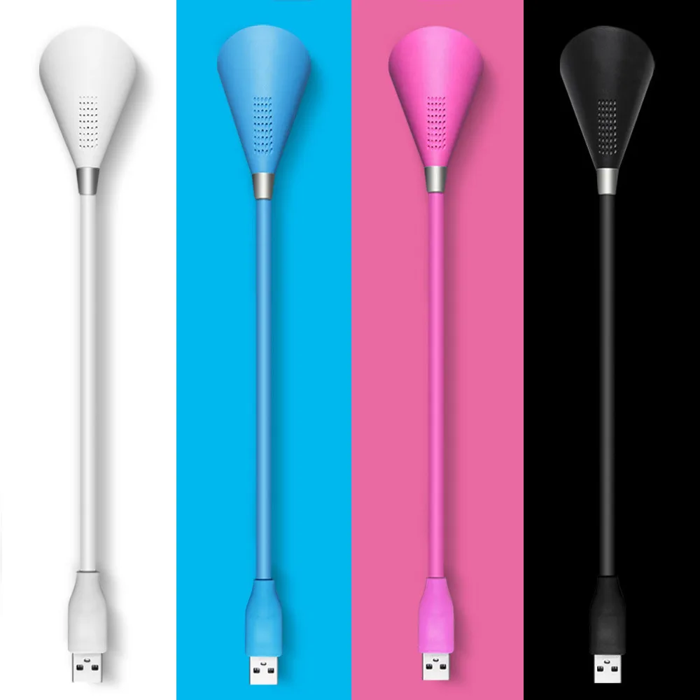 Светодиодная настольная лампа Aimitek 2 в 1 портативный складной USB светильник Мик с