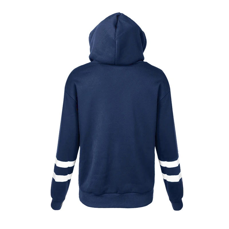 LITTHING Весенняя толстовка с буквенным капюшоном свободная плюс размер для женщин