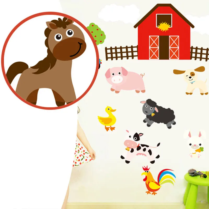 Ферма дизайн ремесла спальня детская для малышей кухонные наклейки стены в